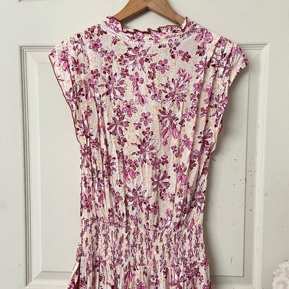 Poupette st Barth Estelle mini dress in yellow cactus - Picture 6 of 12